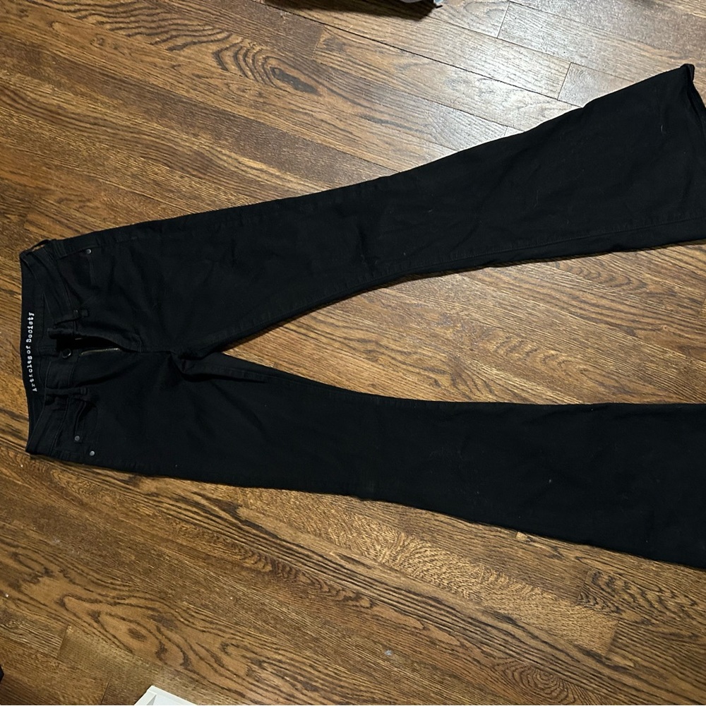 Black flared articles of society jeans